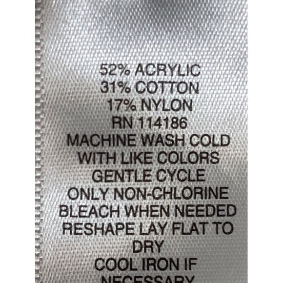 Liz Clairborne Striped Knit Sweater XL Cream Coastal Preppy Retro Boho Neutral - Picture 8 of 9